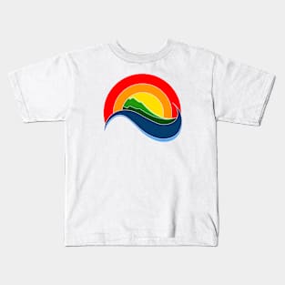 ocean landscape sunset Kids T-Shirt